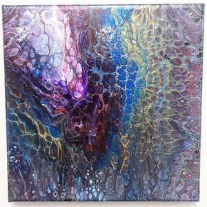 Original handmade Acrylic wall art decor 10"x10" painting "Low Key Might…